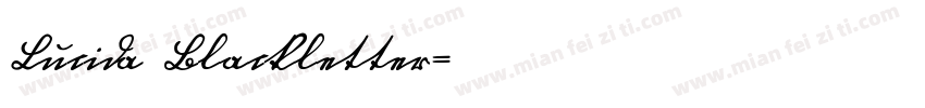 Lucida Blackletter字体转换